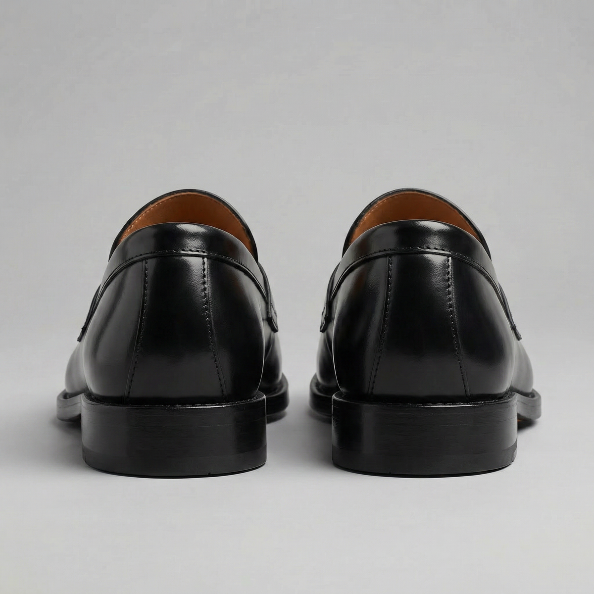 Men's Leather-Look Penny Loafers, Slip-On Shoes - view 4
