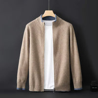 Men's Zip Cardigan, Knitted
