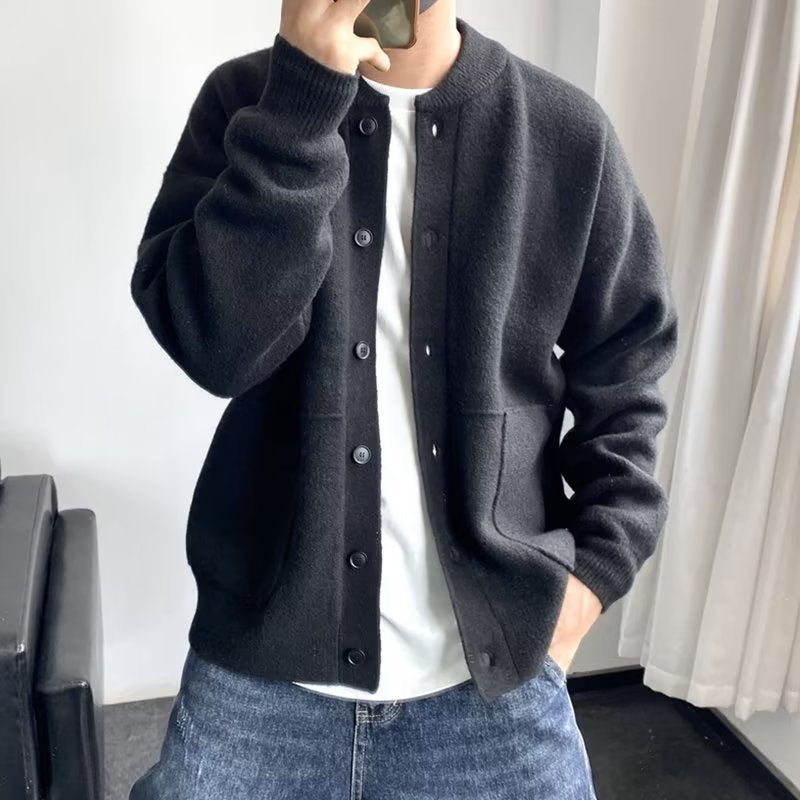 Men's Cashmere Cardigan, Knitted - view 3