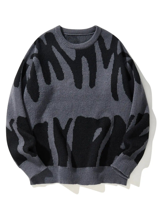 Men's Oversized Wool-Blend Jumper, Knitted Sweater