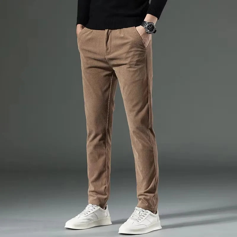 Men's Slim Fit Tapered Dress, Knitted - view 10
