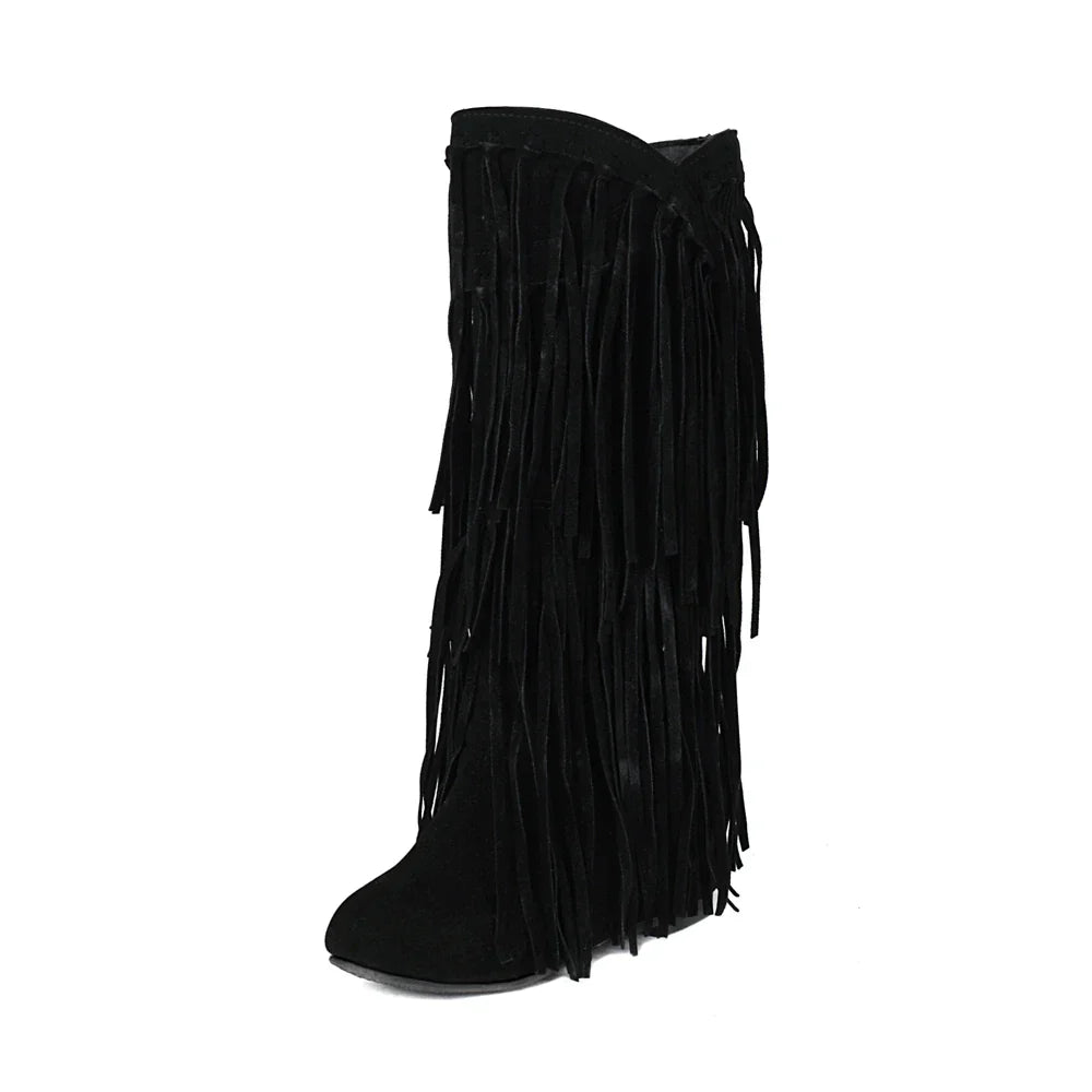 Andrey | Boho Boots with Fringes