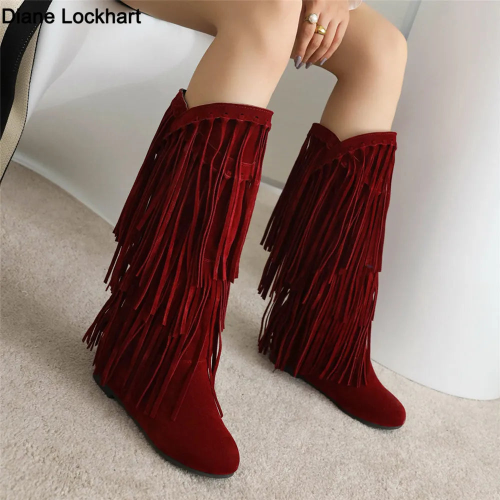Andrey | Boho Boots with Fringes