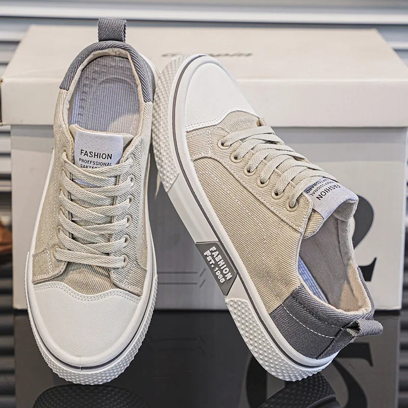 Men's Classic Trainers, Lace-Up Sneakers - view 3