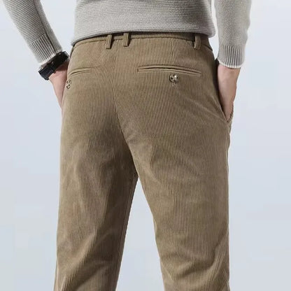 Men's Slim Fit Tapered Dress, Knitted - view 4