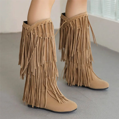Andrey | Boho Boots with Fringes