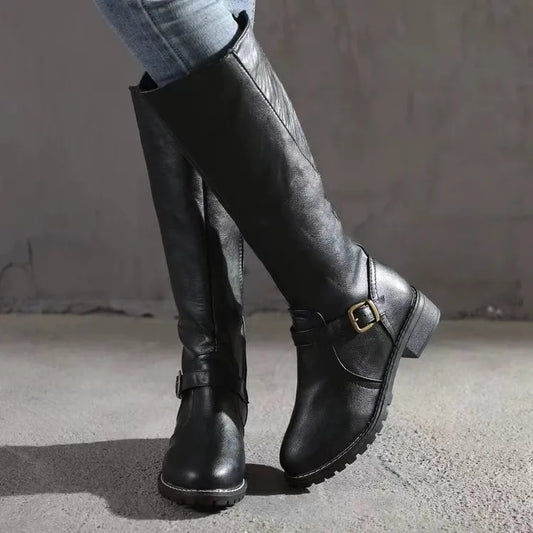Women's Leather-Look Boots, Winter