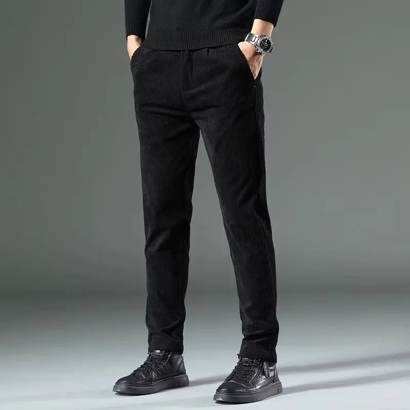 Men's Slim Fit Tapered Dress, Knitted - view 8