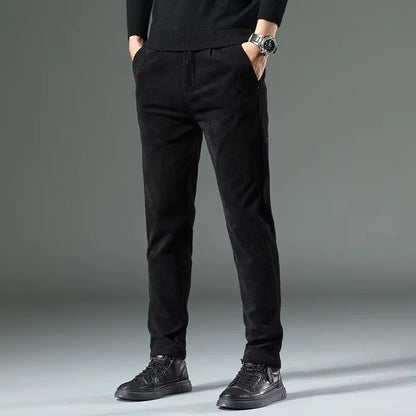 Men's Slim Fit Tapered Dress, Knitted - view 8