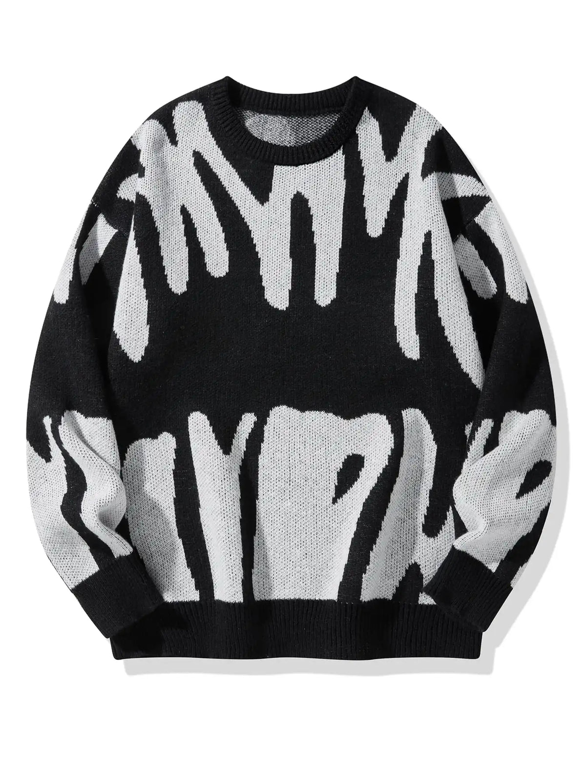 Men's Oversized Wool-Blend Jumper, Knitted Sweater - view 3
