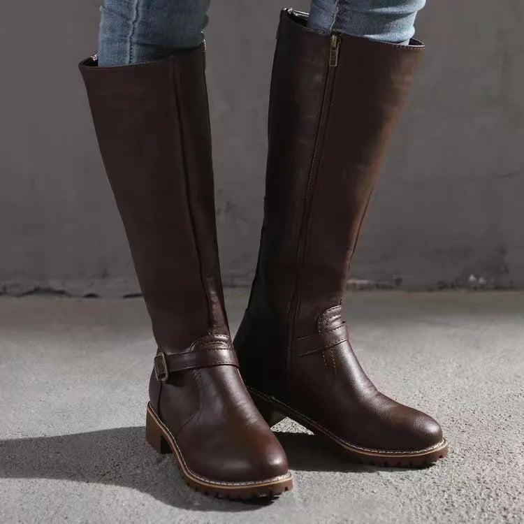 Women's Leather-Look Boots, Winter - view 3