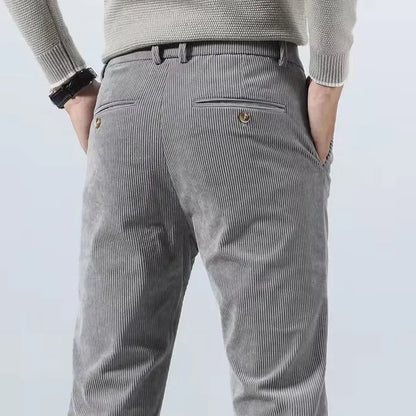 Men's Slim Fit Tapered Dress, Knitted - view 2