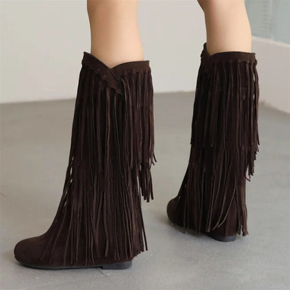Andrey | Boho Boots with Fringes