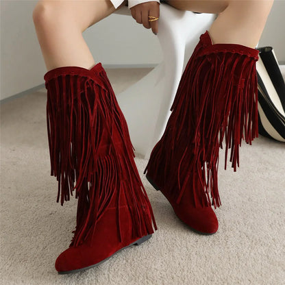 Andrey | Boho Boots with Fringes