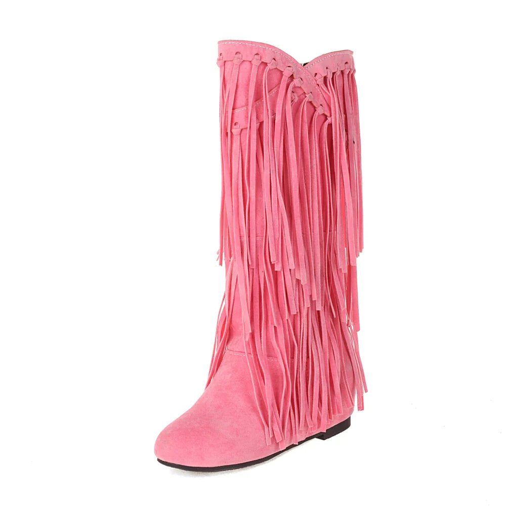Andrey | Boho Boots with Fringes