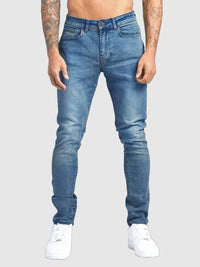 Men's Denim Slim-Fit Jeans, Denim Trousers