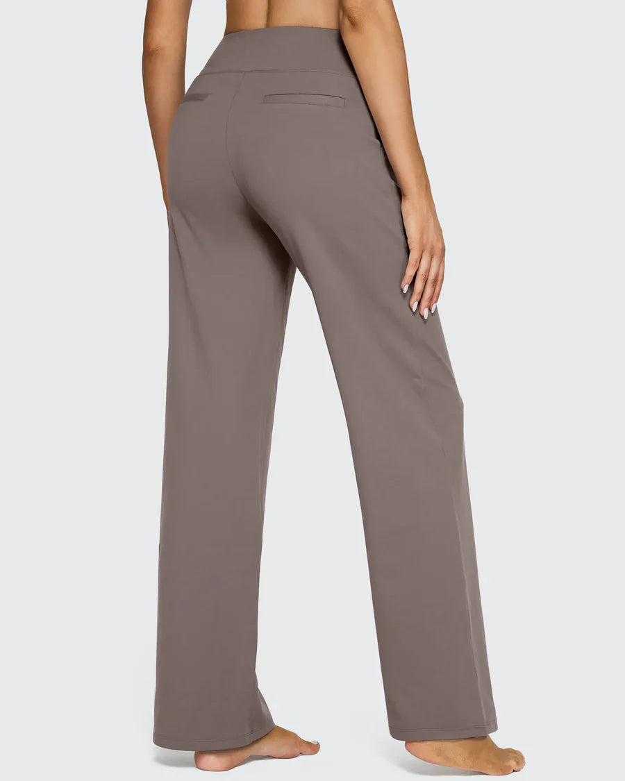 Women's High Waisted Tailored Trousers, Business Casual in 3 Leg Lengths