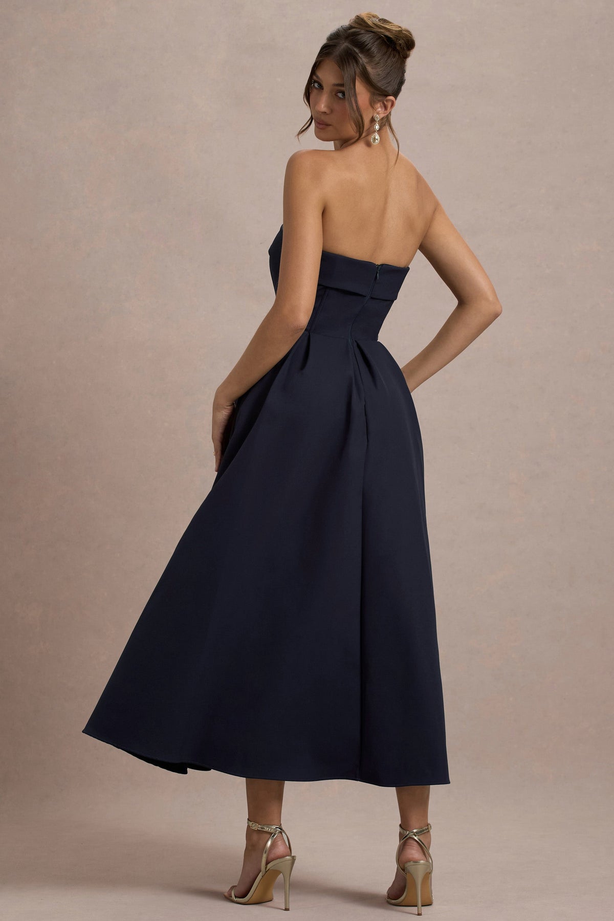 Annalise | Elegant Skater Style Midi Dress