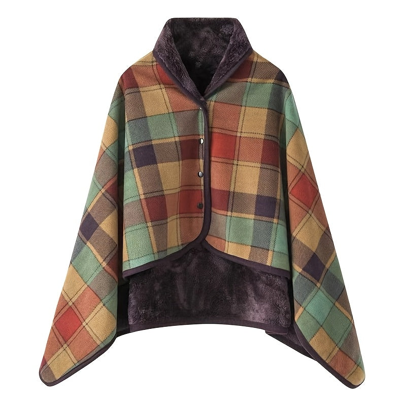 Women's Plaid Scarf, Winter Wrap - view 15