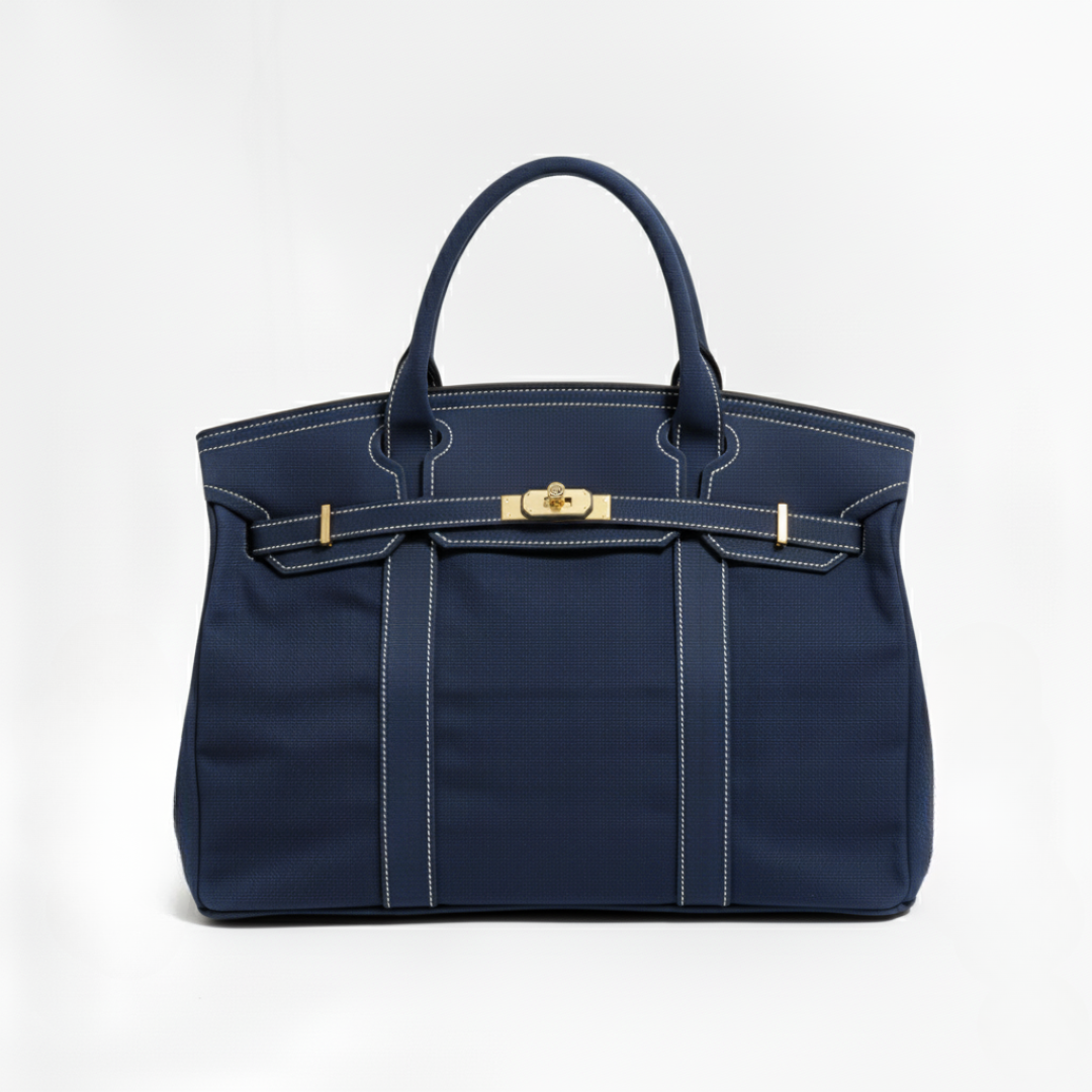 Elvorne — solid navy blue