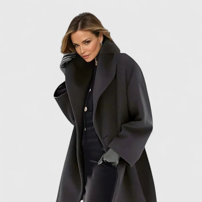Women's Shawl Collar Button-Front Coat, Winter - view 2