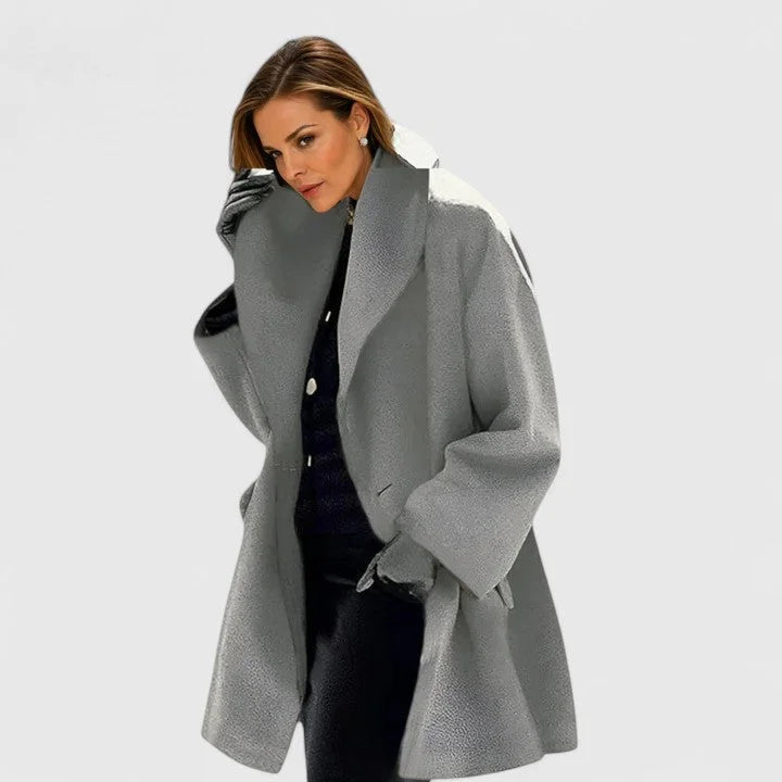 Women's Shawl Collar Button-Front Coat, Winter - view 4