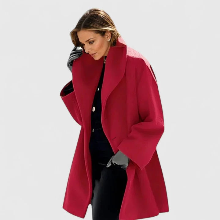 Women's Shawl Collar Button-Front Coat, Winter