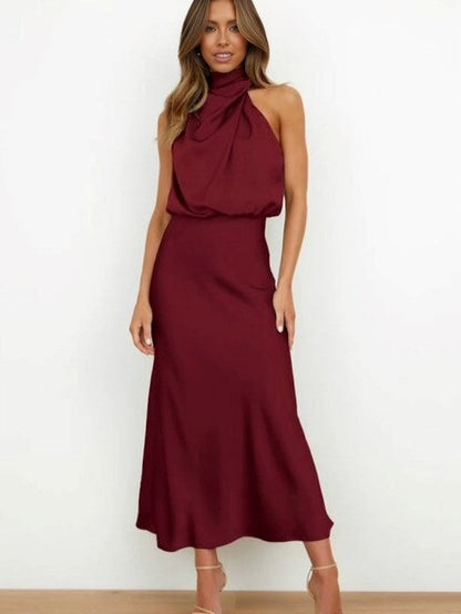 Kerensa | Elegant Halter Neck Dress