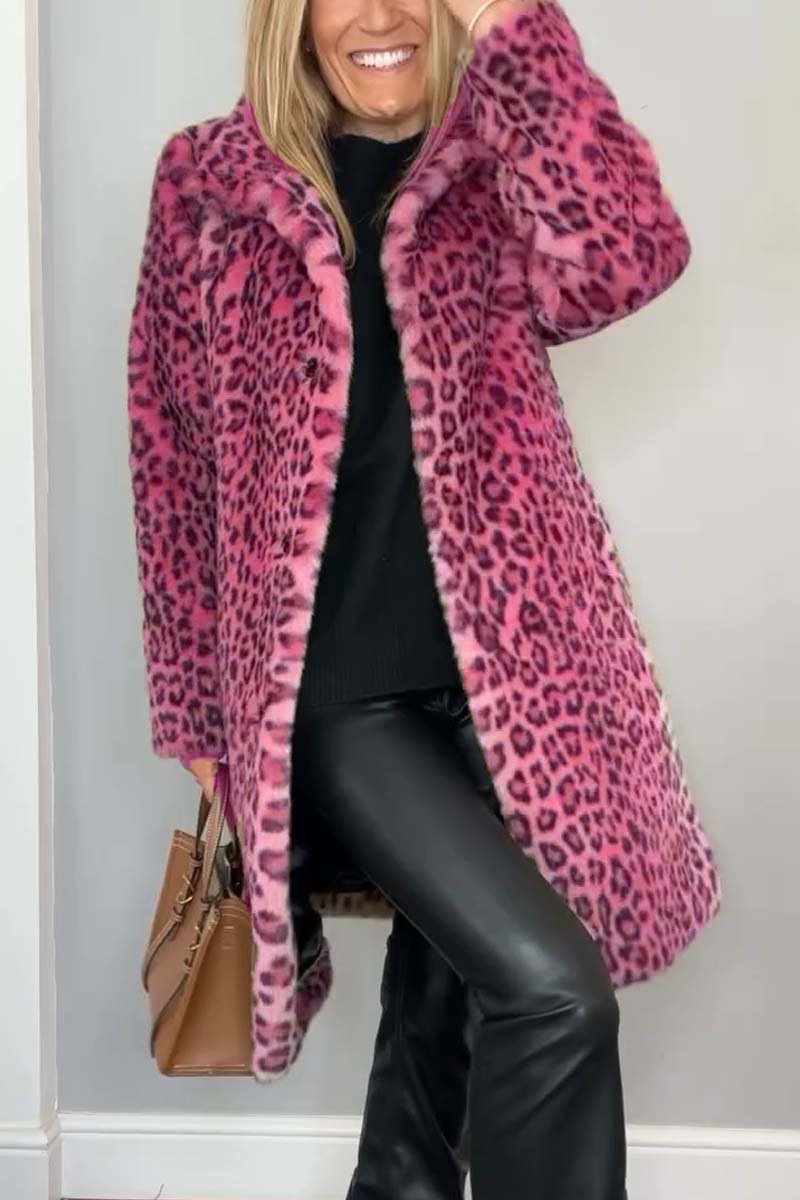 Agnes | Long Leopard Print Coat