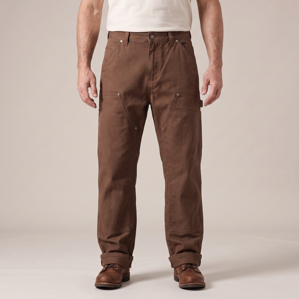 Men's Straight-Leg Trousers, Cargo