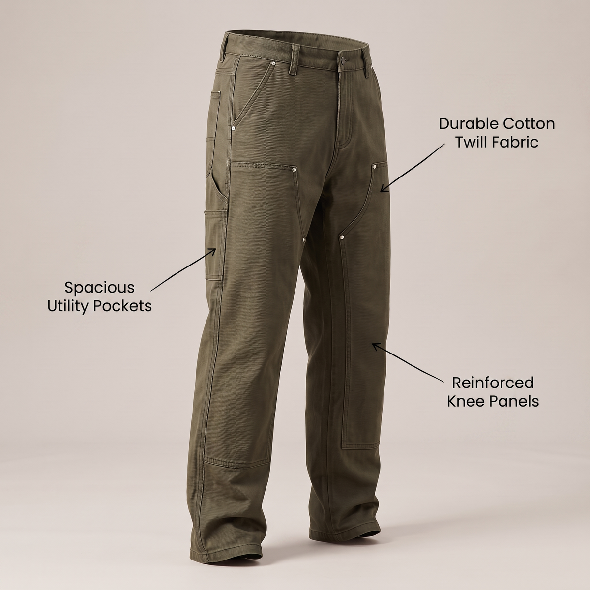 Men's Straight-Leg Trousers, Cargo - view 6