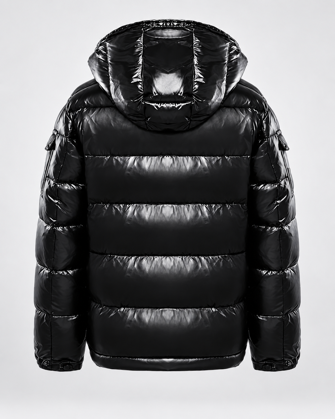 Men's Quilted Puffer Jacket with Zip-Up and Hooded - view 11