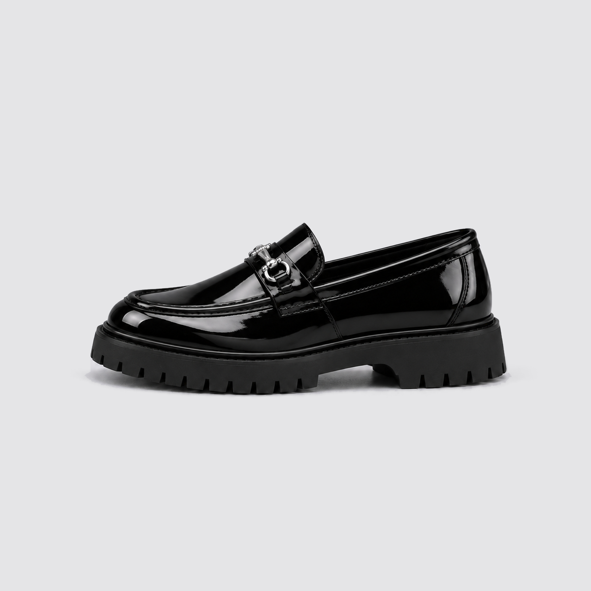 Men's Chunky Sole Loafers, Slip-On Shoes