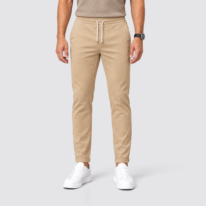 Men's Slim Fit Drawstring Trousers, Casual - view 20