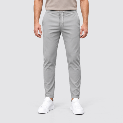 Men's Slim Fit Drawstring Trousers, Casual - view 8