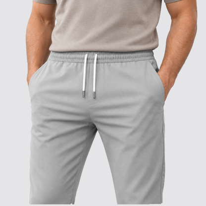 Men's Slim Fit Drawstring Trousers, Casual - view 9