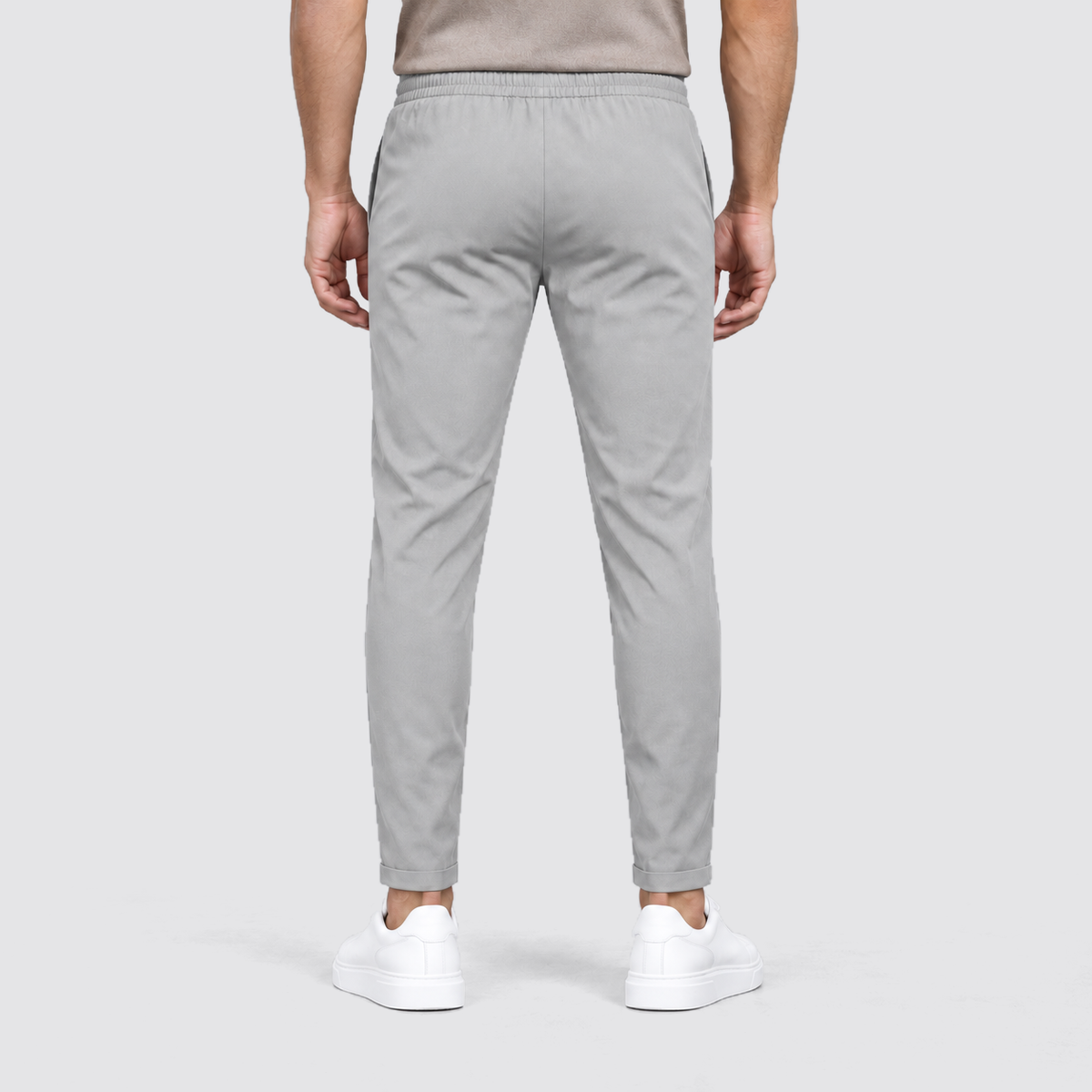 Men's Slim Fit Drawstring Trousers, Casual - view 6