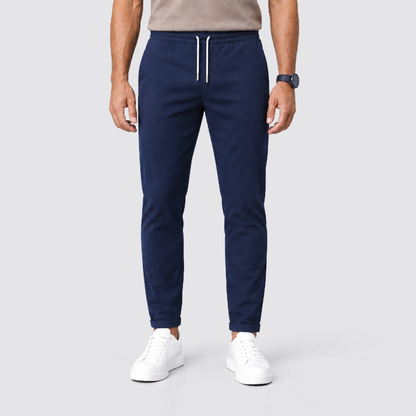 Men's Slim Fit Drawstring Trousers, Casual - view 24