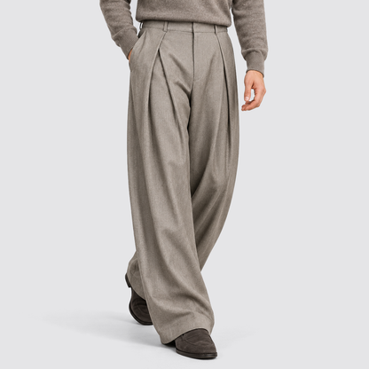 Men's Tailored Wide Leg Trousers, Casual - view 11