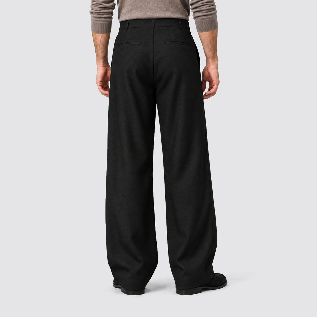 Men's Wide Leg Trousers, Casual - view 6