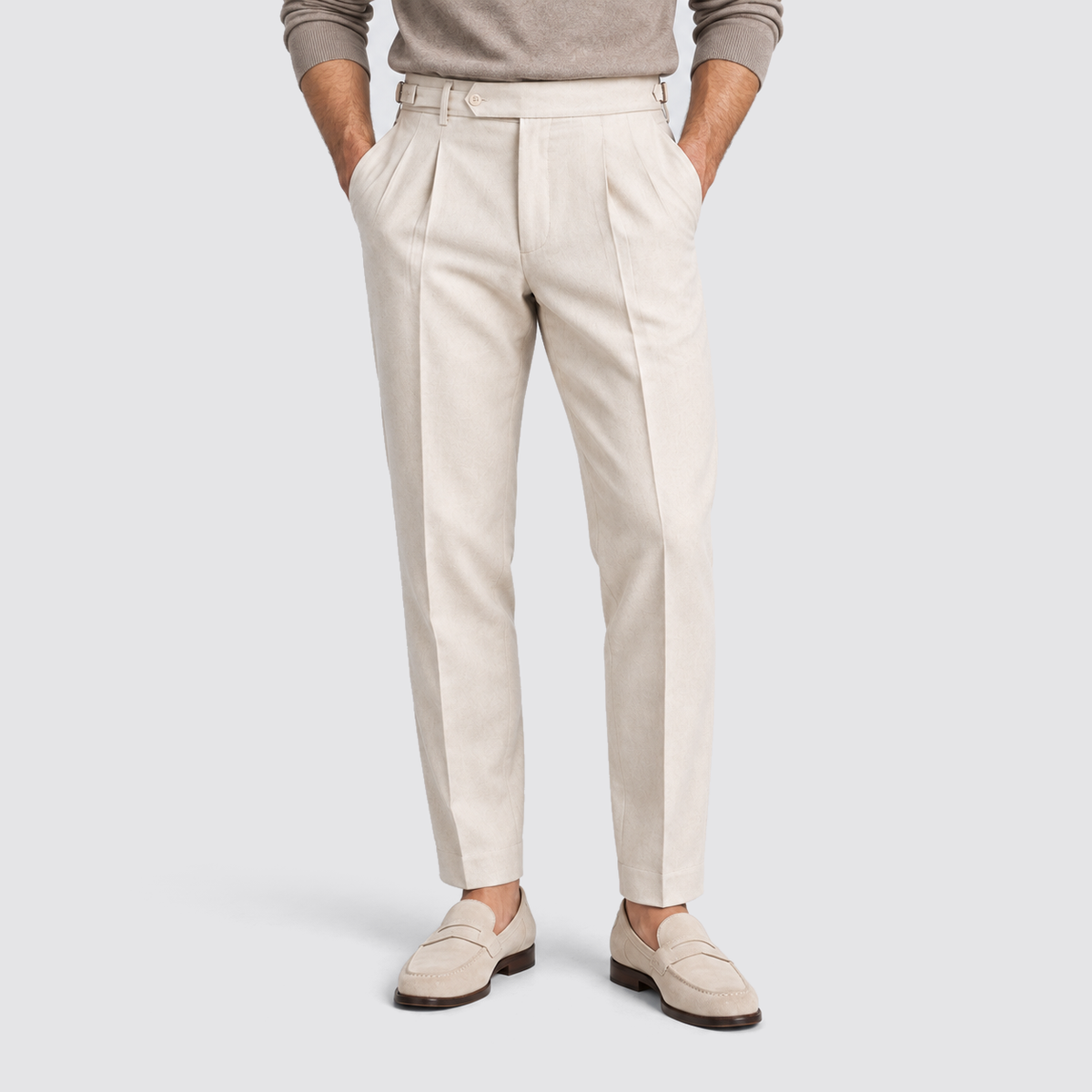 Men's Tailored Fit Trousers, Casual - view 5