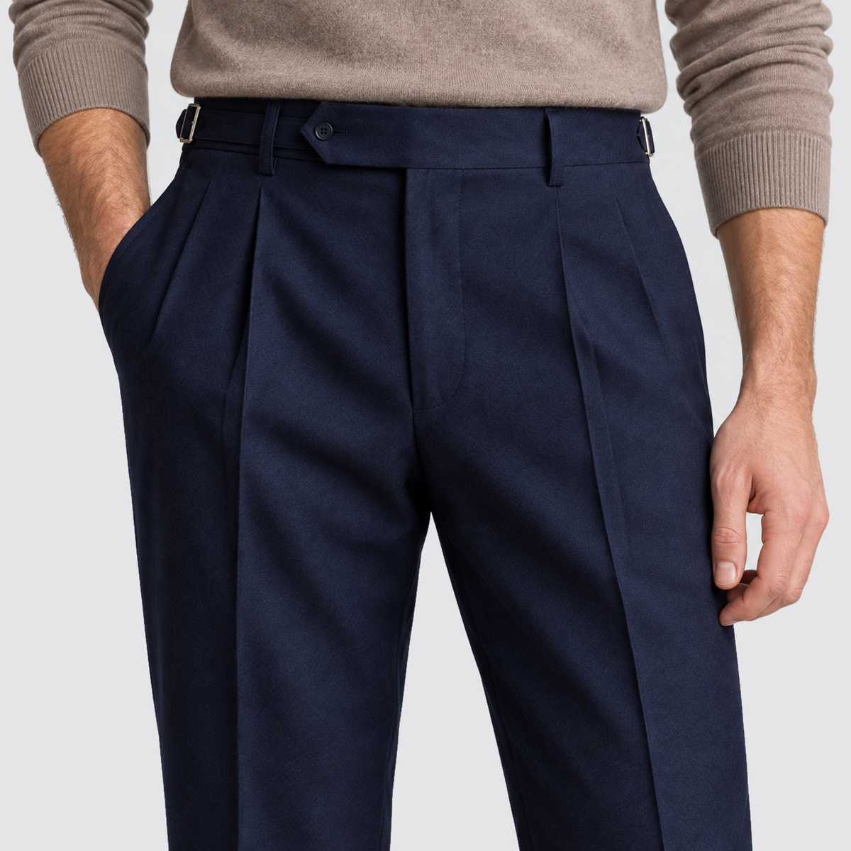 Men's Tailored Fit Trousers, Casual - view 7
