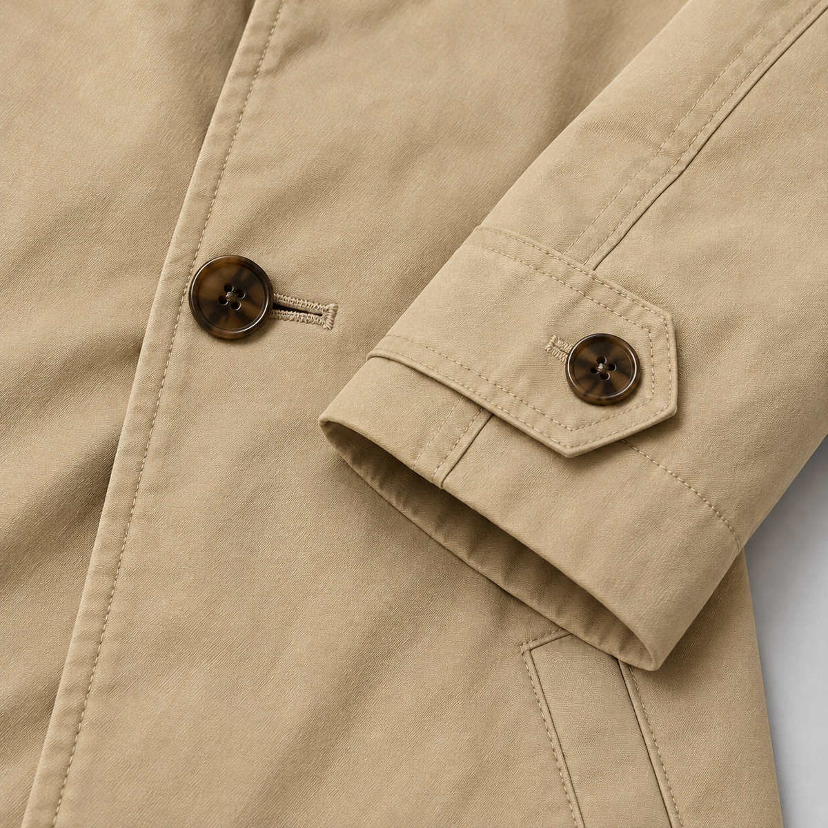 Men's Longline Button Coat, Winter - view 7