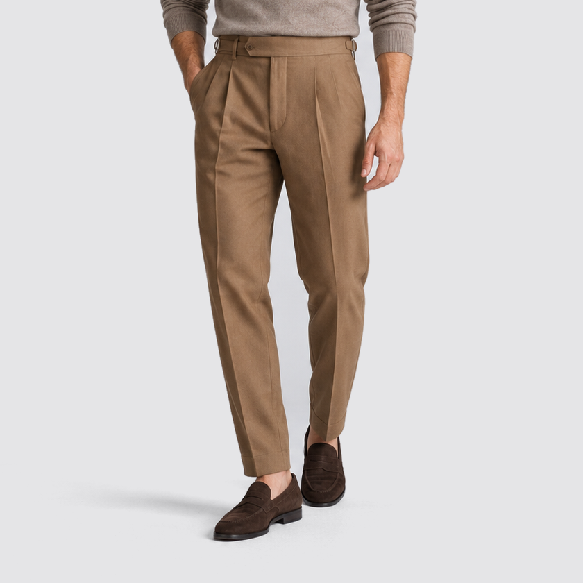 Men's Tailored Fit Trousers, Casual - view 3