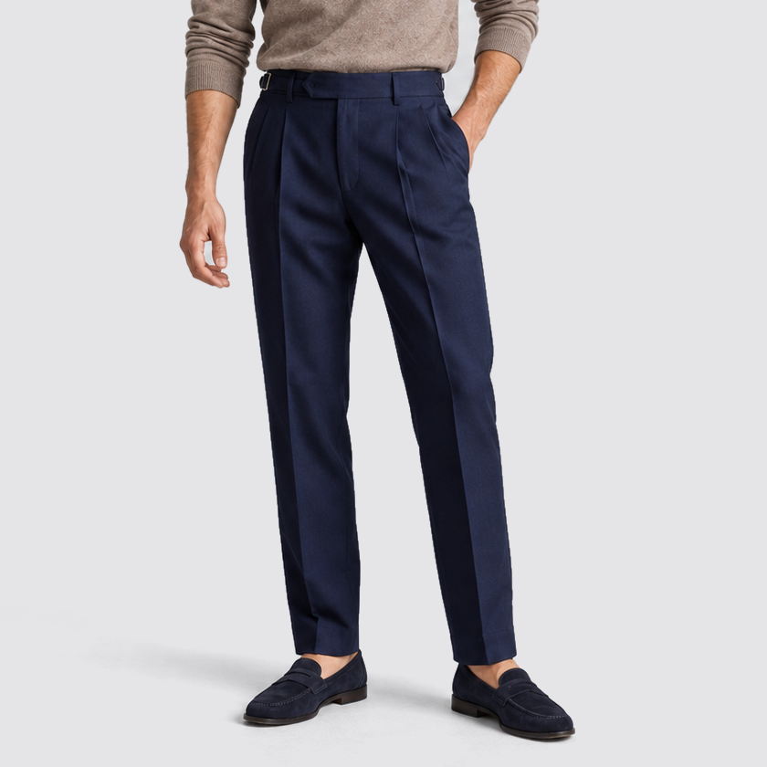 Men's Tailored Fit Trousers, Casual - view 2