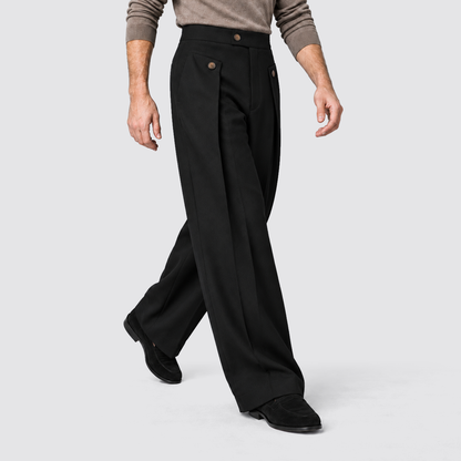 Men's Wide Leg Trousers, Casual - view 7