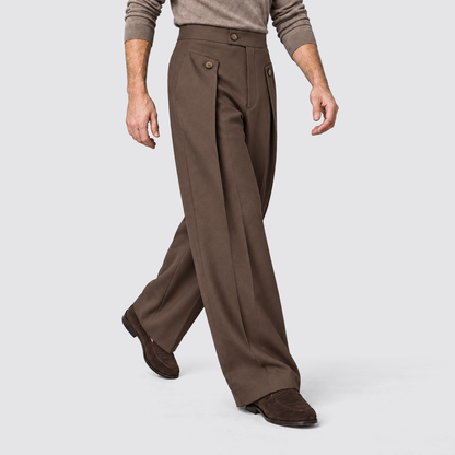 Men's Wide Leg Trousers, Casual - view 16