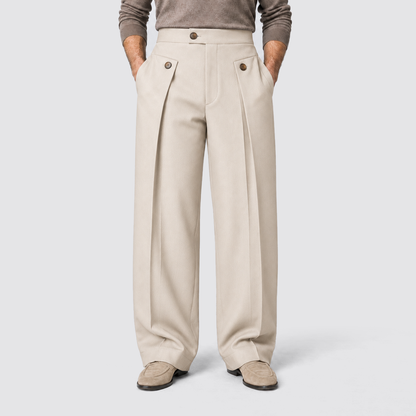 Men's Wide Leg Trousers, Casual - view 13