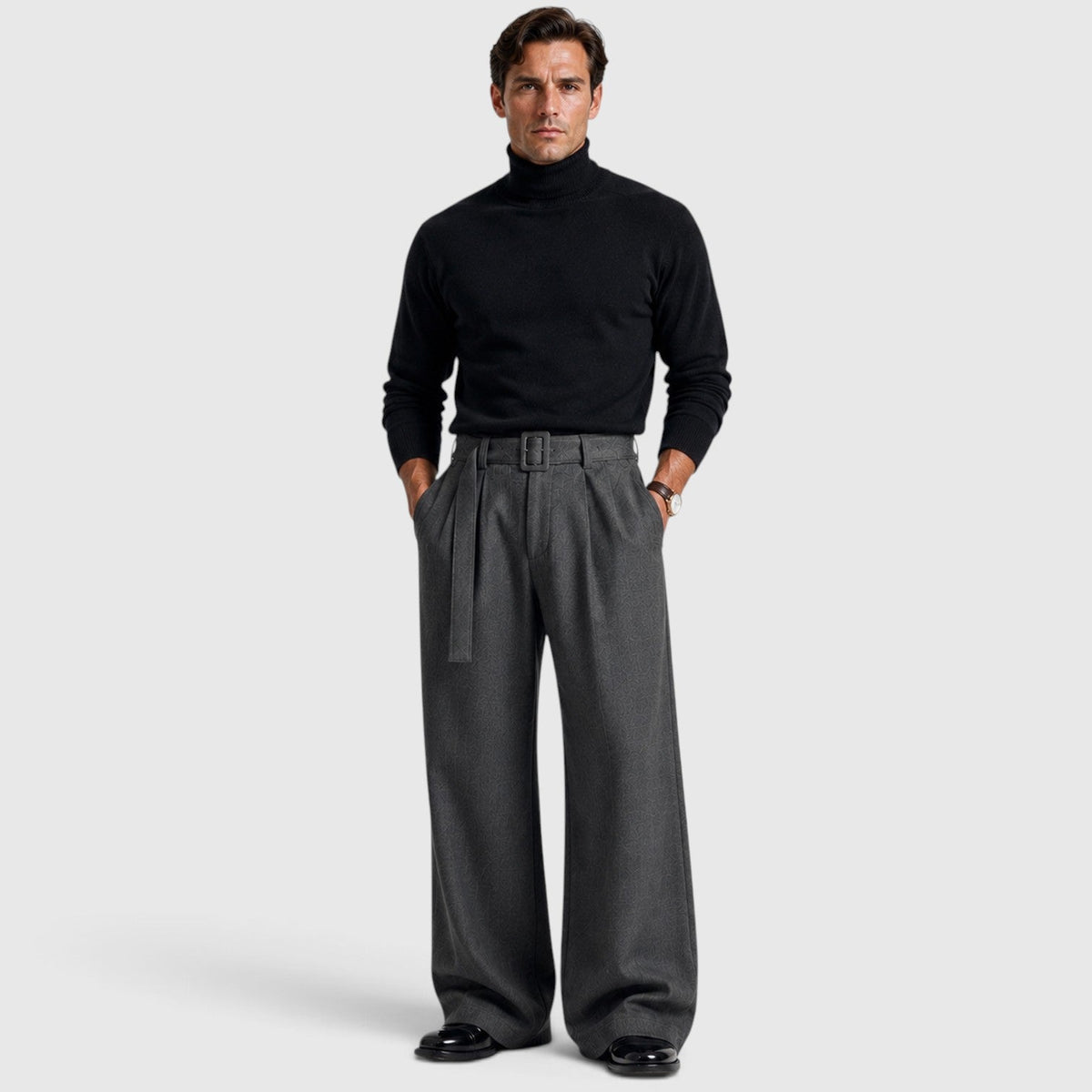 Men's Tailored Straight Leg Trousers, Casual Straight Leg - view 7