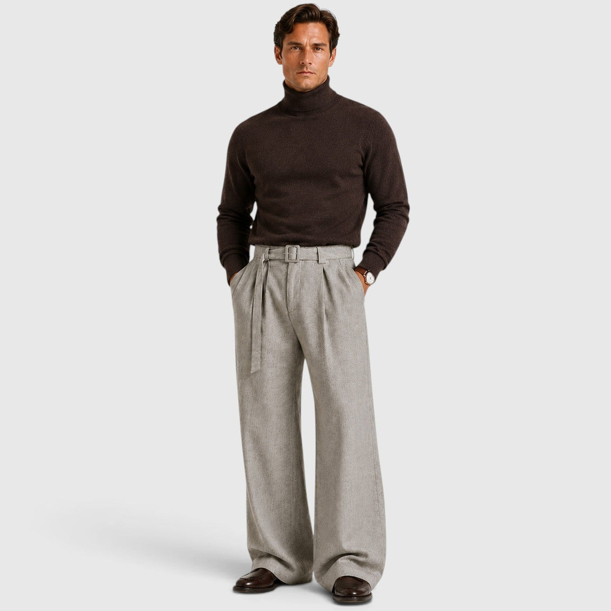 Men's Tailored Straight Leg Trousers, Casual Straight Leg - view 10